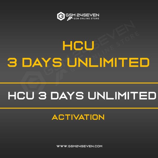 HCU 3 DAYS UNLIMITED ACTIVATION