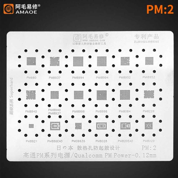 AMAOE Stencil Power IC PM2