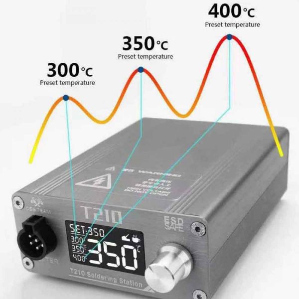 OSS-TEAM T210 Digital Display Adjustable Soldering Station