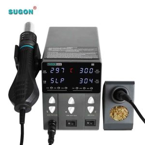 Sugon 202 2in1 Soldering Iron & Hot Air Gun Rework Station Electric For PCB - IC/SMD/BGA