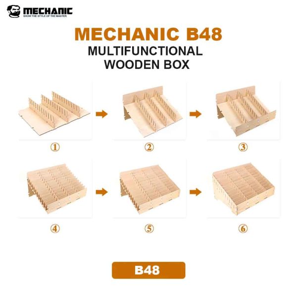 Mechanic B48 Multi-Functional Wooden Box